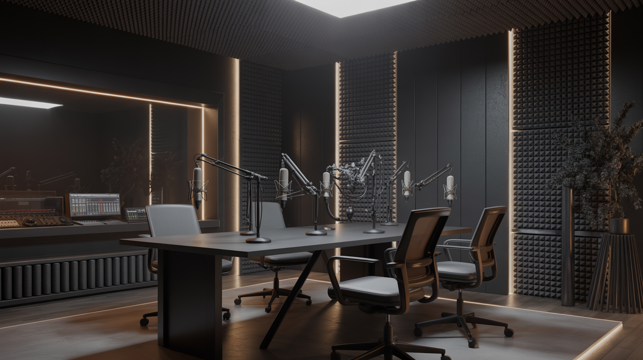 Global Knights Podcast Studio interior
